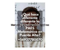 ¿Qué hace diferente la preparación PAES Matemática en Puente Alto? +56937780070